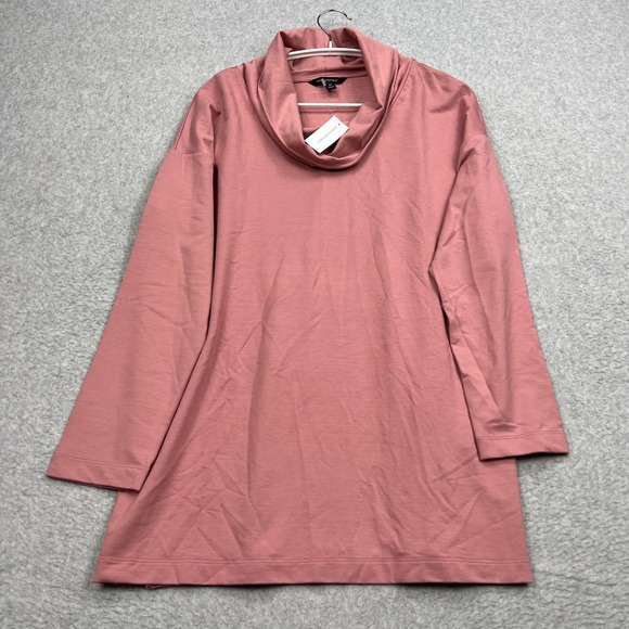 Banana Republic Tops - NEW Banana Republic Aster Mockneck Chase Top Womens Medium Pink Cowl Pullover
